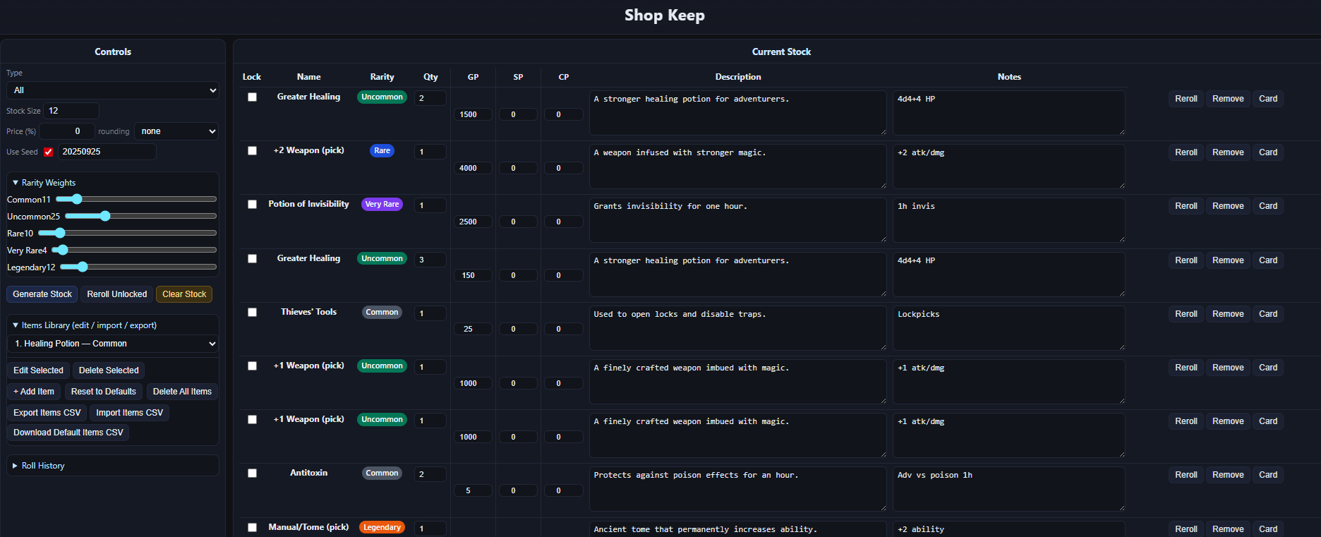 Shopkeep interface preview (placeholder)